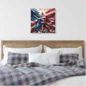 Kunstblatt zerrissenes Land Leinwanddruck (Insitu (Schlafzimmer))