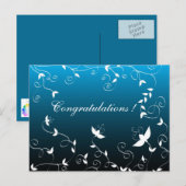 Kunstblumendesign Postkarte (Vorne/Hinten)