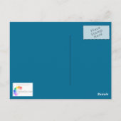 Kunstblumendesign Postkarte (Rückseite)