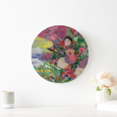 Kunstblumengeschenk-Uhr Große Wanduhr (Zuhause)