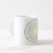 Kunstblumenmuster Kaffeetasse (Vorderseite Links)