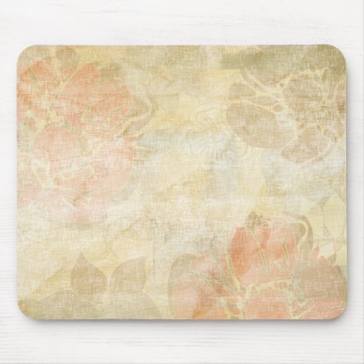 KunstblumenSchmutz-Hintergrundmuster Mousepad (Vorne)
