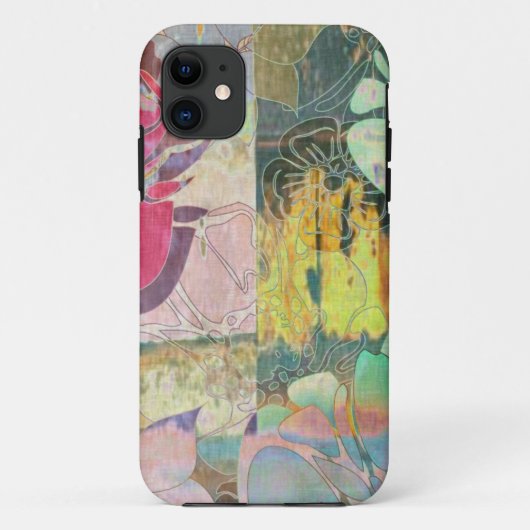 KunstblumenSchmutzmuster Case-Mate iPhone Hülle (Rückseite)