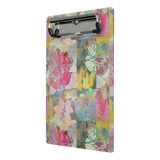 KunstblumenSchmutzmuster Mini Klemmbrett (Gewinkelt2)