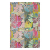 KunstblumenSchmutzmuster Mini Klemmbrett (Rückseite)