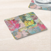 KunstblumenSchmutzmuster Rechteckiger Pappuntersetzer (angewinkelt)