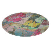 KunstblumenSchmutzmuster Schneidebrett (Ecke)