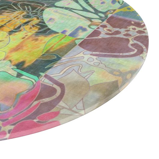 KunstblumenSchmutzmuster Schneidebrett (Ecke)