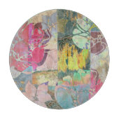 KunstblumenSchmutzmuster Schneidebrett (Vorderseite)