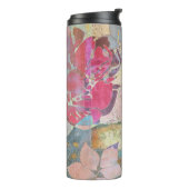 KunstblumenSchmutzmuster Thermosbecher (Nach links gedreht)