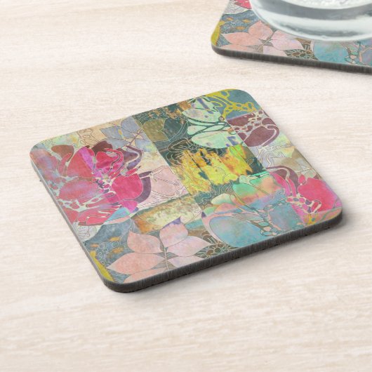 KunstblumenSchmutzmuster Untersetzer (Linke Seite)