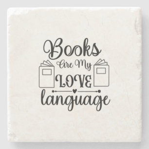 Kunstbücher lesen ist meine Liebe Steinuntersetzer