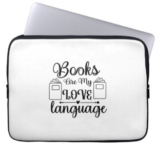 Kunstbücher lesen sind meine Liebessprache Laptopschutzhülle