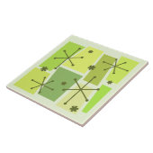 Kunstchartreuse des Atomzeitalters Pop Fliese (Seite)