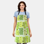 Kunstchartreuse des Atomzeitalters Pop Schürze (Getragen)