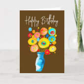 Kunstdarstellung von Funky Blume Karte (Vorderseite)