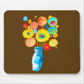 Kunstdarstellung von Funky Blume Mousepad (Vorne)