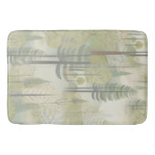 Kunstdarstellung von Kiefernbäumen im modernen Sti Badematte (Vorderseite)