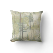 Kunstdarstellung von Kiefernbäumen im modernen Sti