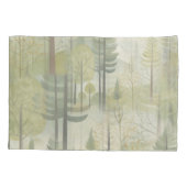 Kunstdarstellung von Kiefernbäumen im modernen Sti Kissenbezug (Rückseite)