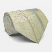 Kunstdarstellung von Kiefernbäumen im modernen Sti Krawatte (Gerollt)