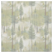 Kunstdarstellung von Kiefernbäumen im modernen Sti Stoff (Muster)