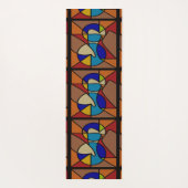 Kunstdesign dunkles Rätsel Yogamatte (Rückseite)