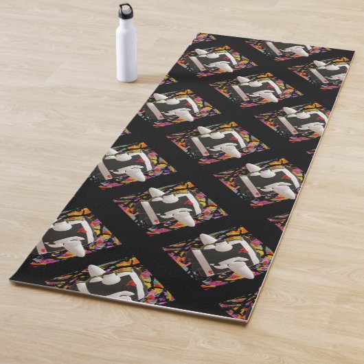 Kunstdesign dunkles Rätsel Yogamatte (Beispiel)