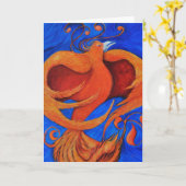 Kunstdesignkarten begrüßen Phoenix Karte (Gelbe Blume)