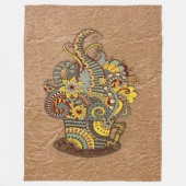 Kunstdoodle-zeichnend Kunst Fleecedecke (Vorderseite)