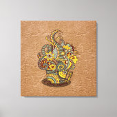 Kunstdoodle-zeichnend Kunst Leinwanddruck (Vorderseite)