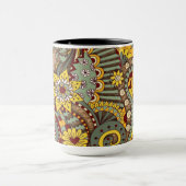 Kunstdoodle-zeichnend Kunst Tasse (Zentrum)