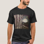 Kunstdruck auf dem Shirt "Aspens in Moonlight" (Vorderseite)