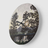 Kunstdruck auf der Wanduhr von "A Light Glisten" (Winkel)