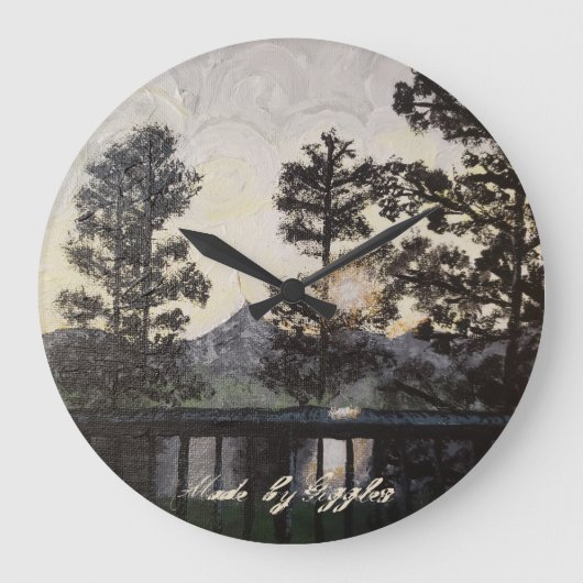 Kunstdruck auf der Wanduhr von "A Light Glisten" (Vorderseite)