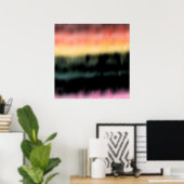 Kunstdruck, digitale Gefärbte Krawatte Poster (Heimbüro)