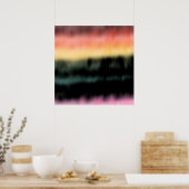 Kunstdruck, digitale Gefärbte Krawatte Poster (Küche)