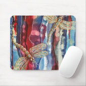 Kunstdruck, Libellen, Mäusematte Mousepad (Mit Mouse)