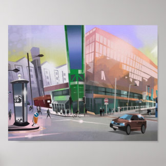 Kunstdruck Manchester Picadilly Bahnhof Poster