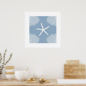Kunstdruck mit Ost- und Korallen Poster (Küche)