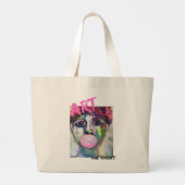 Kunstdruck-Tasche Jumbo Stoffbeutel (Rückseite)