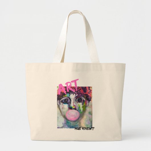 Kunstdruck-Tasche Jumbo Stoffbeutel (Vorne)