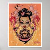 Kunstdruck "Tränen zu Balloons" - (Pop surreal Art Poster (Vorne)