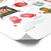 Kunstdrucke für den Winter - Kinderplakat Poster (Ecke)