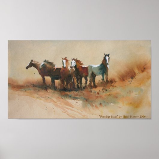 Kunstdrucke "Vertraute Gesichter" Poster (Vorne)