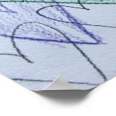 Kunstdrucke von Community Hearts Colour Painting P Poster (Ecke)