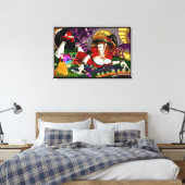 Kunstdrucke von Trippy Hexe in Leinwand (Insitu (Schlafzimmer))