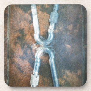 Kunstdrucke von verbundenen Carabiners Getränkeuntersetzer
