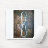 Kunstdrucke von verbundenen Carabiners Mousepad (Mit Mouse)