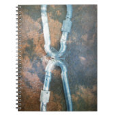 Kunstdrucke von verbundenen Carabiners Notizblock (Vorderseite)